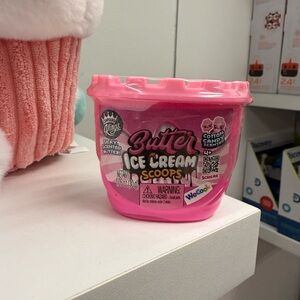 Pink Butter Ice Cream Scoops